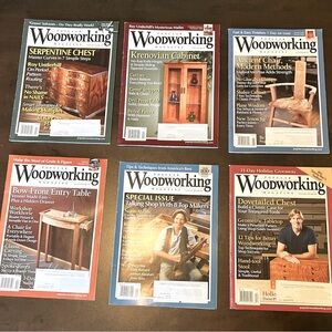 Bundle of 6 2012 Popular Woodworking Magazine